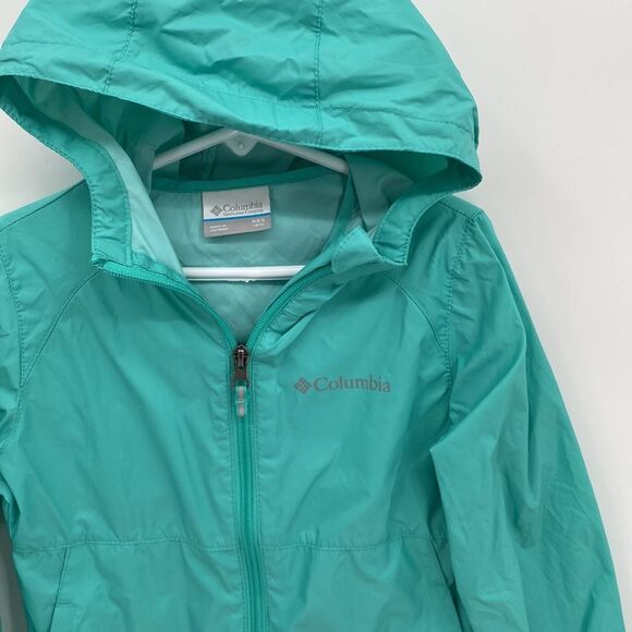 Columbia Girls Hooded Long Sleeve Pocket Full Zip Switchback Li Jacket Blue XXS - Picture 3 of 7